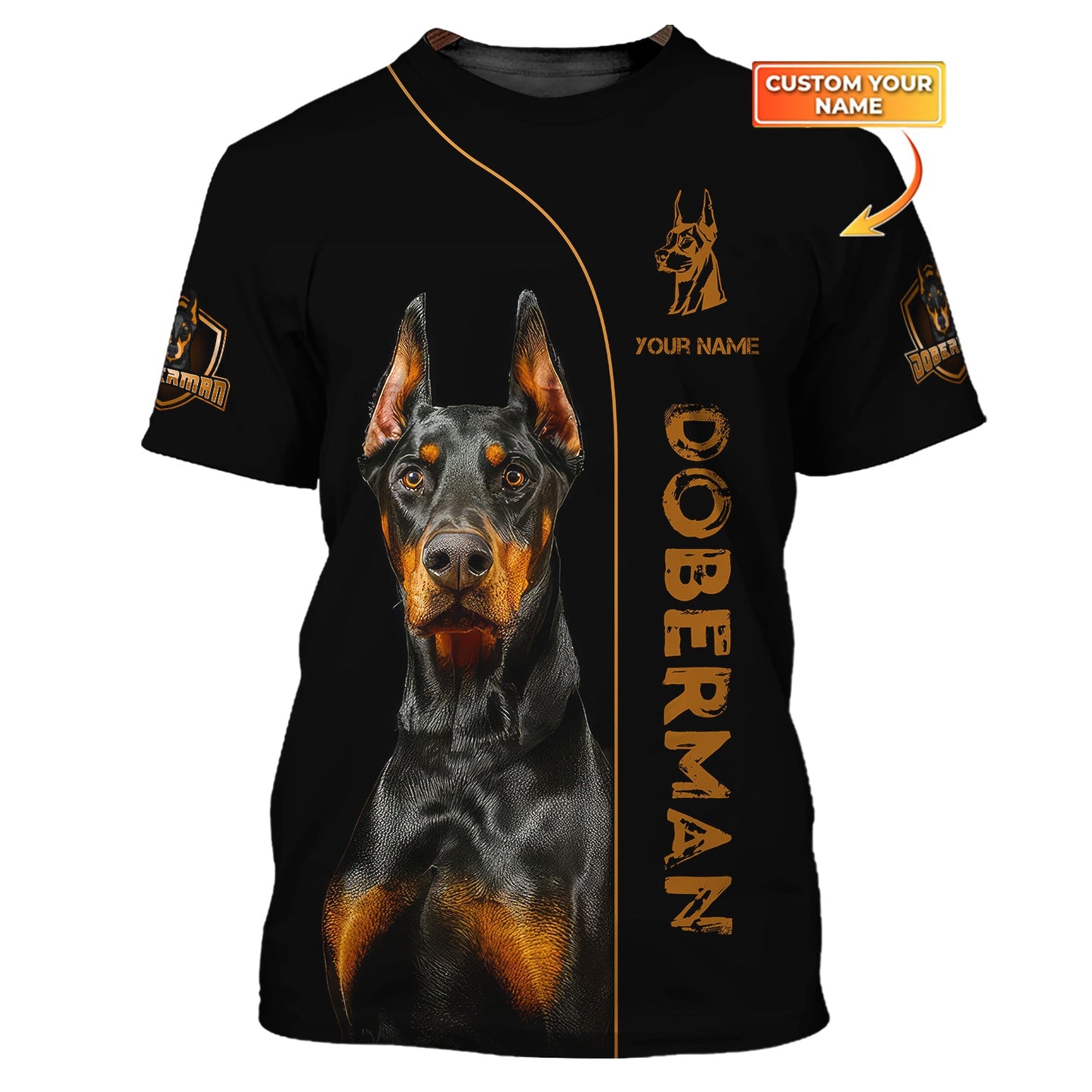 Doberman Dog Custom T-Shirts Zipper Hoodie Professional Dogs 3D Shirt