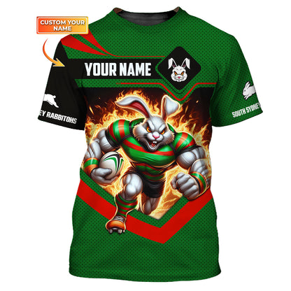 Rugby Custom T-Shirts South Sydney Rabbitohs 3D Shirt