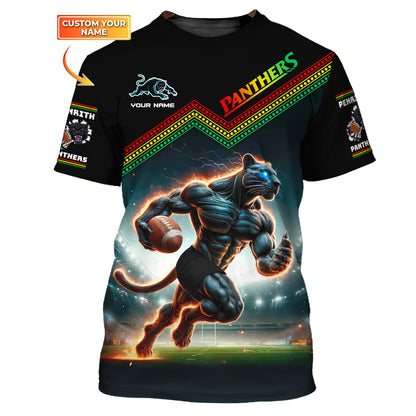 Penrith Panthers 3D Shirt Rugby Lover Custom T-Shirts