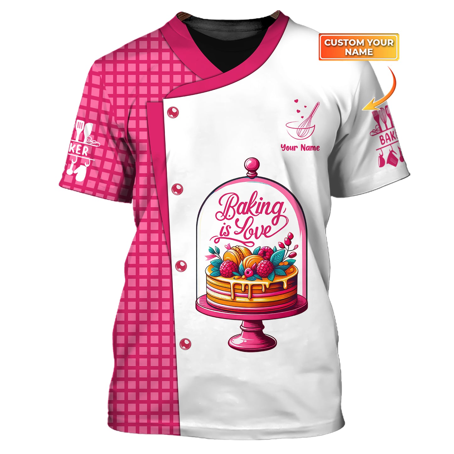 Sweet Bakery 3D Shirt Gif For Baker Custom T-Shirts