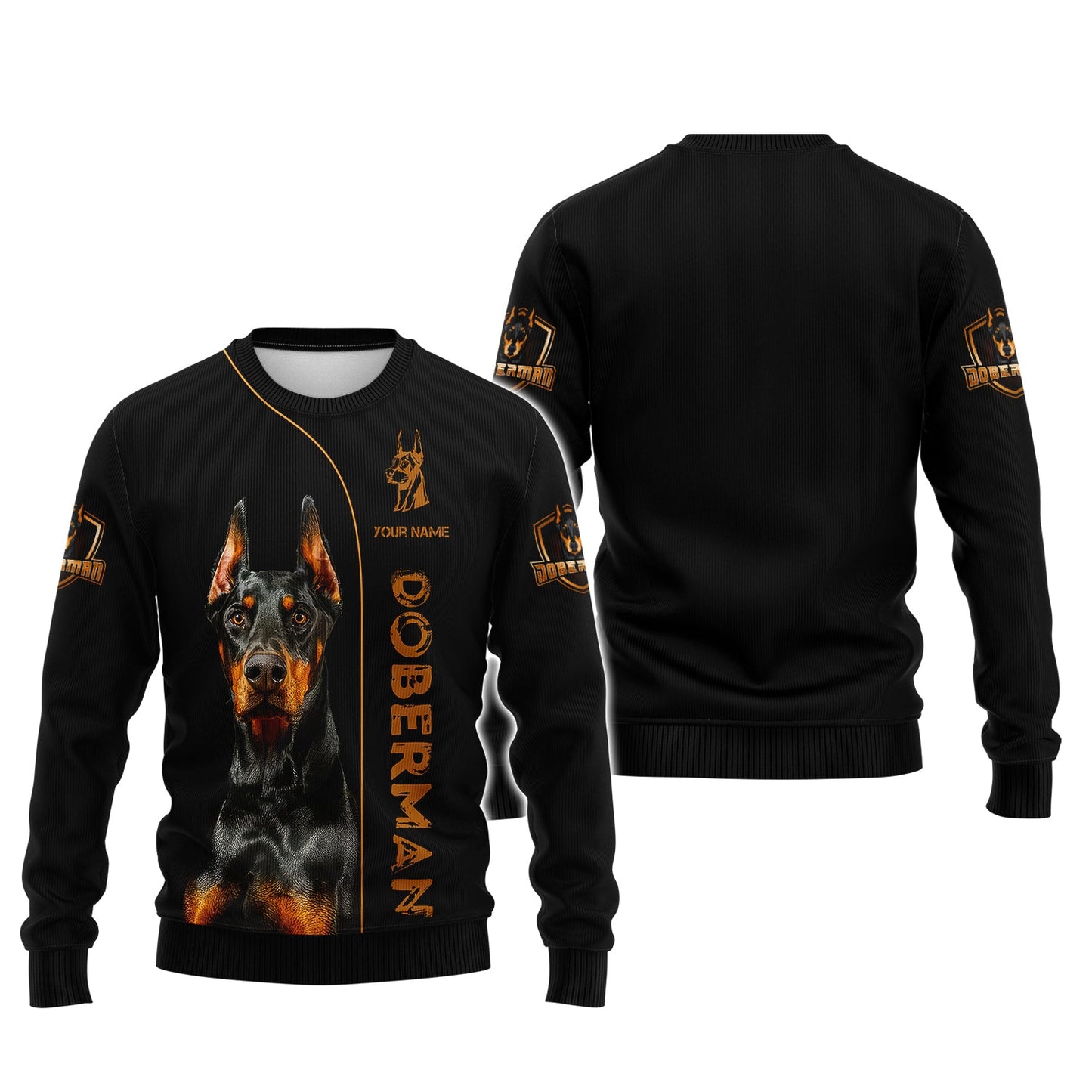 Doberman Dog Custom T-Shirts Zipper Hoodie Professional Dogs 3D Shirt