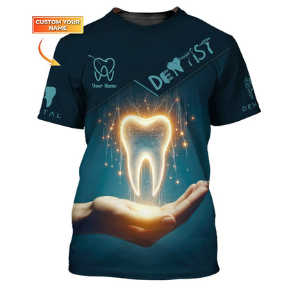 Zipper Hoodie Dentist Clinic Custom T-Shirts Dental Technology 3D Shirt