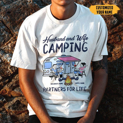 2D Camping Customized Name Shirt