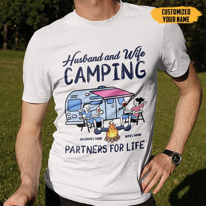 2D Camping Customized Name Shirt