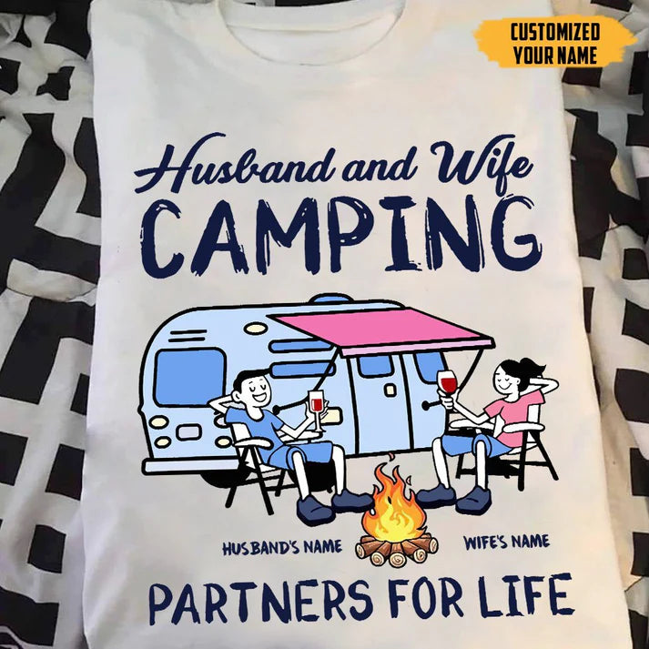 2D Camping Customized Name Shirt