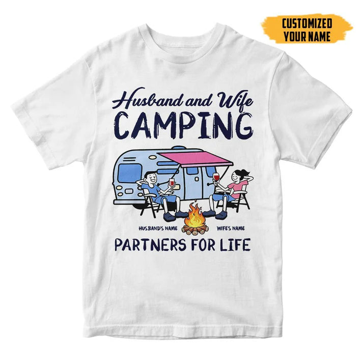 2D Camping Customized Name Shirt