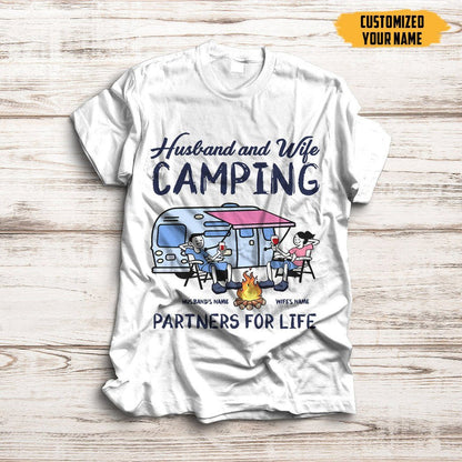 2D Camping Customized Name Shirt