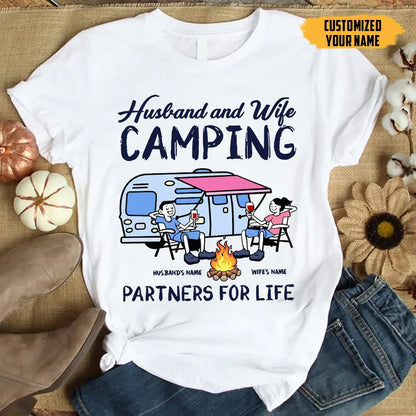 2D Camping Customized Name Shirt