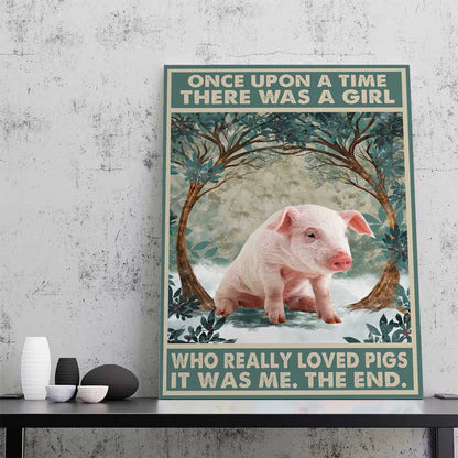 Gearhumans 3D Who Really Loved Pig Canvas