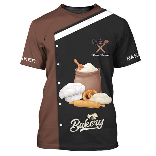 Flour Make The Bread 3D Shirt Baker Custom T-Shirts