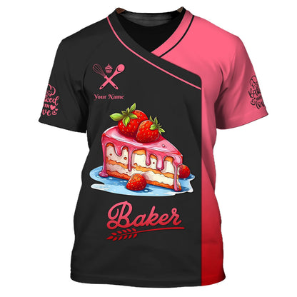 Zipper Hoodie Personalized Bakery Custom T-Shirt Baker 3D Shirts