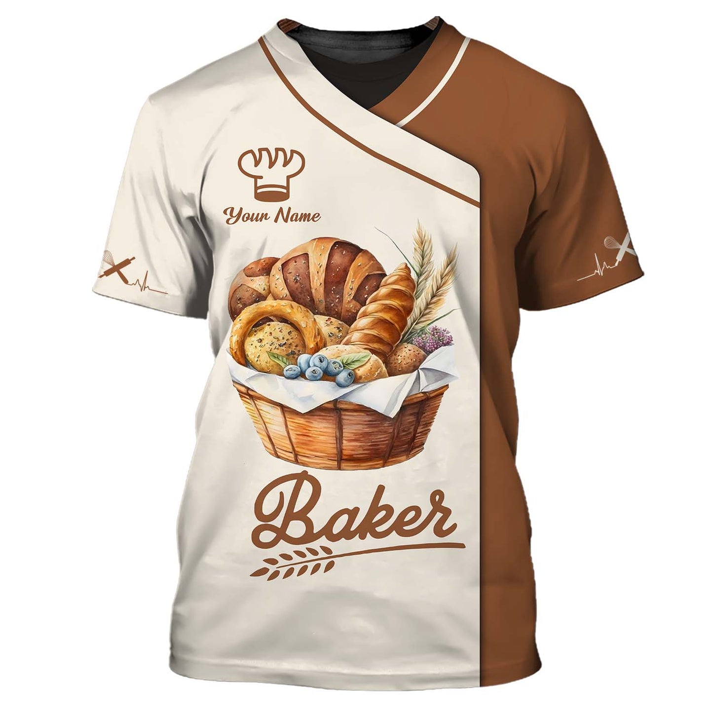 Baker Custom T-Shirts Bakery Bread 3D Shirt