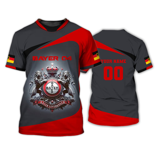 Bayer 04 Leverkusen Custom T-Shirts German Football Lovers 3D Shirt