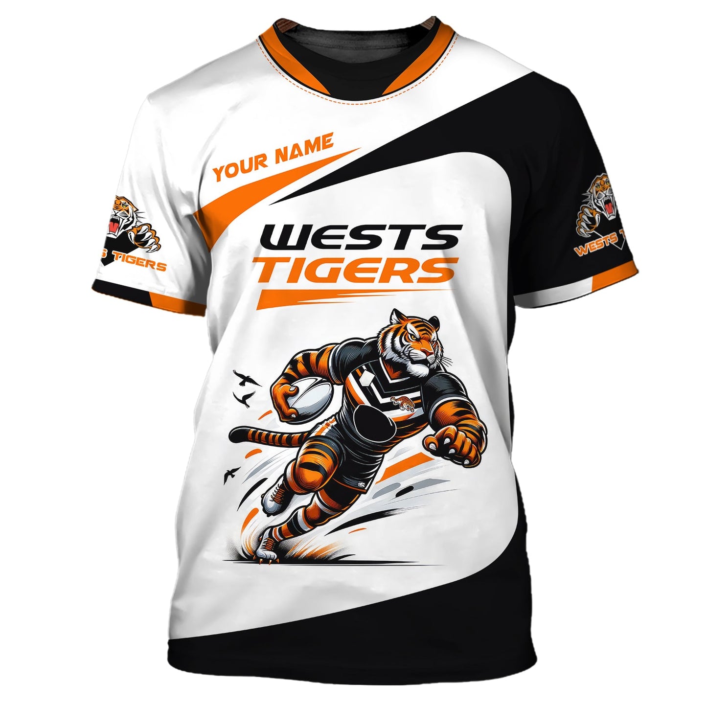 Zipper Hoodie West Tigers 3D Shirt Rugby Custom T-Shirts