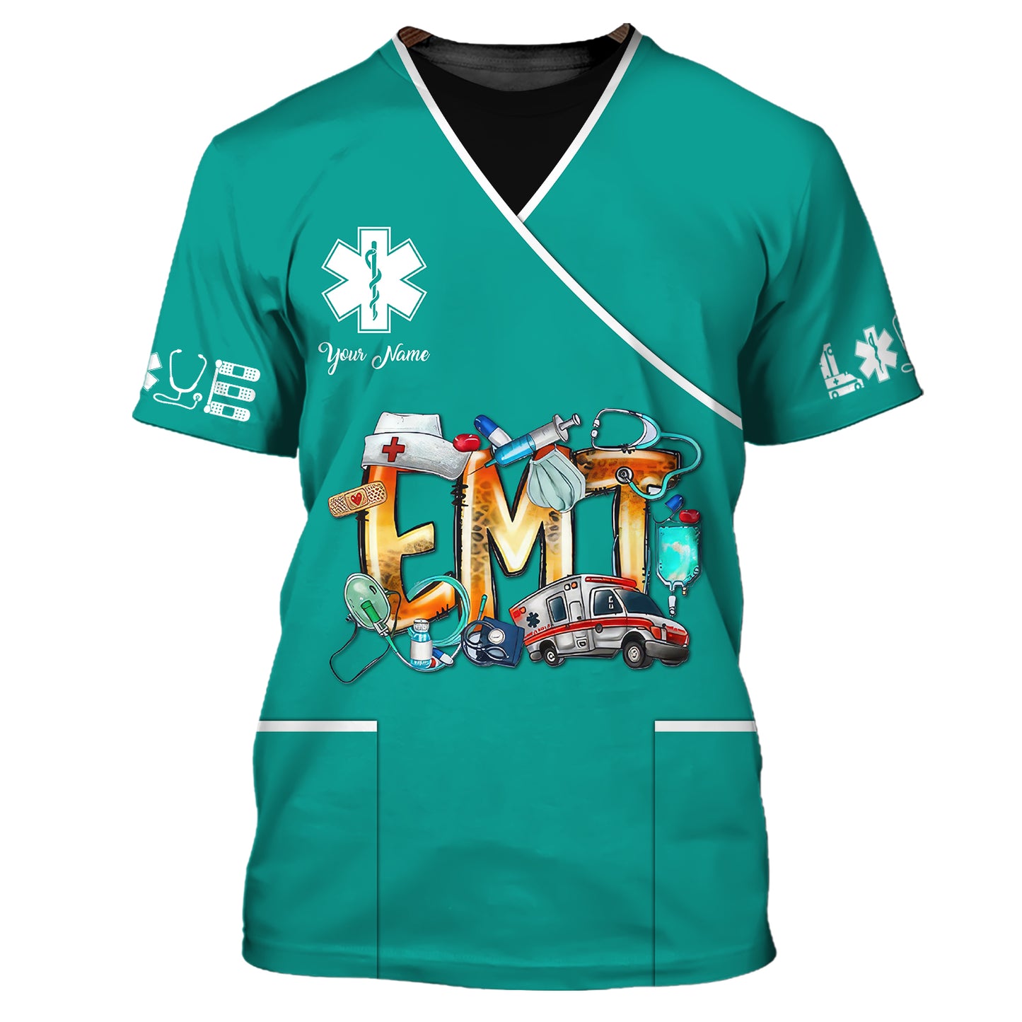 Medical First Aid Equipment 3D Shirt EMT Lover Custom T-Shirts