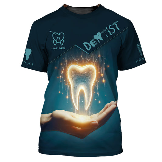 Dentist Clinic Custom T-Shirts Dental Technology 3D Shirt