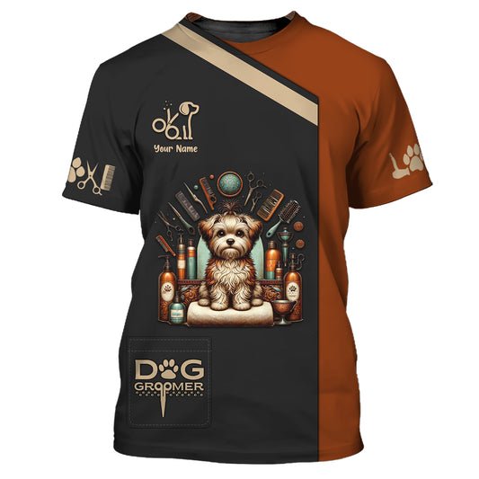 Essential Grooming Tools For Yorkies 3D Shirt Groomer Custom T-Shirts