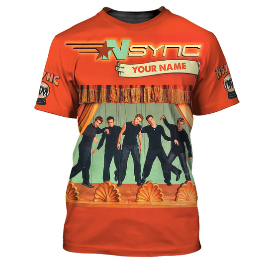 NSYNC Band Custom T-Shirts No Strings Attached Soundtrack 3D Shirt