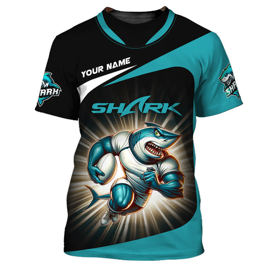 Cronulla Sharks 3D Shirt Rugby Custom T-Shirts