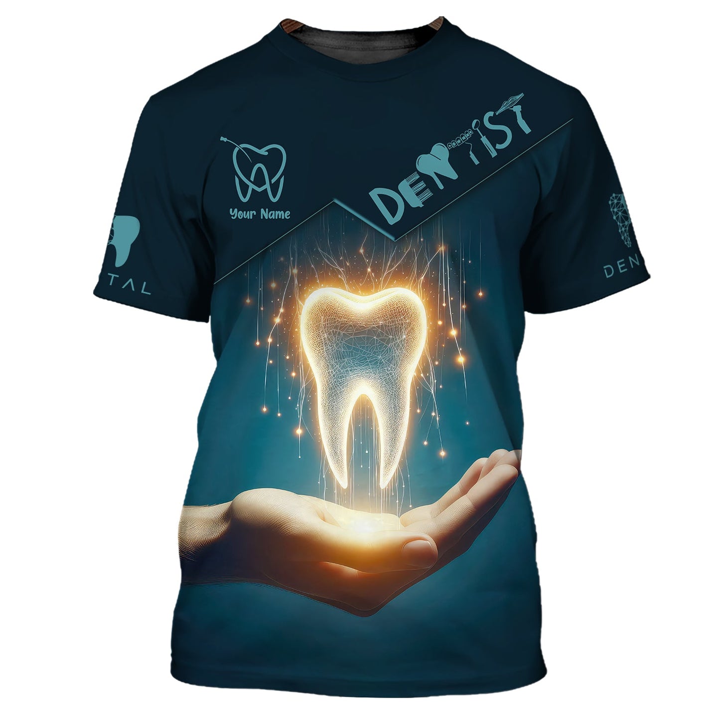 Zipper Hoodie Dentist Clinic Custom T-Shirts Dental Technology 3D Shirt