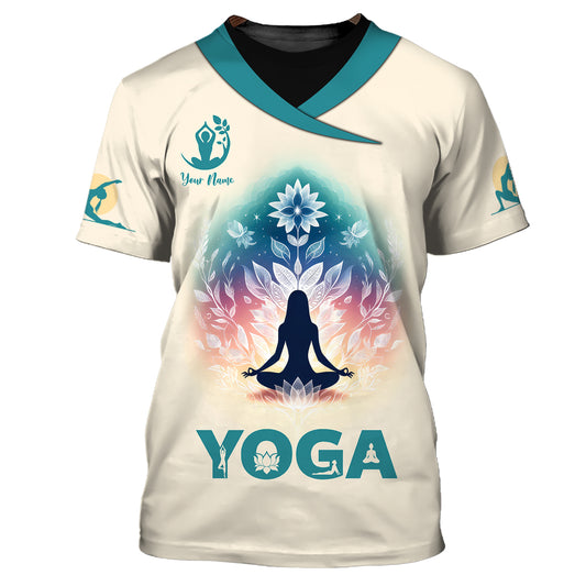 Woman Doing Yoga In Nature 3D Shirt Relax And Practice Yoga Custom T-Shirts