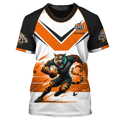 Rugby Lovers Custom T-Shirts  West Tigers 3D Shirt