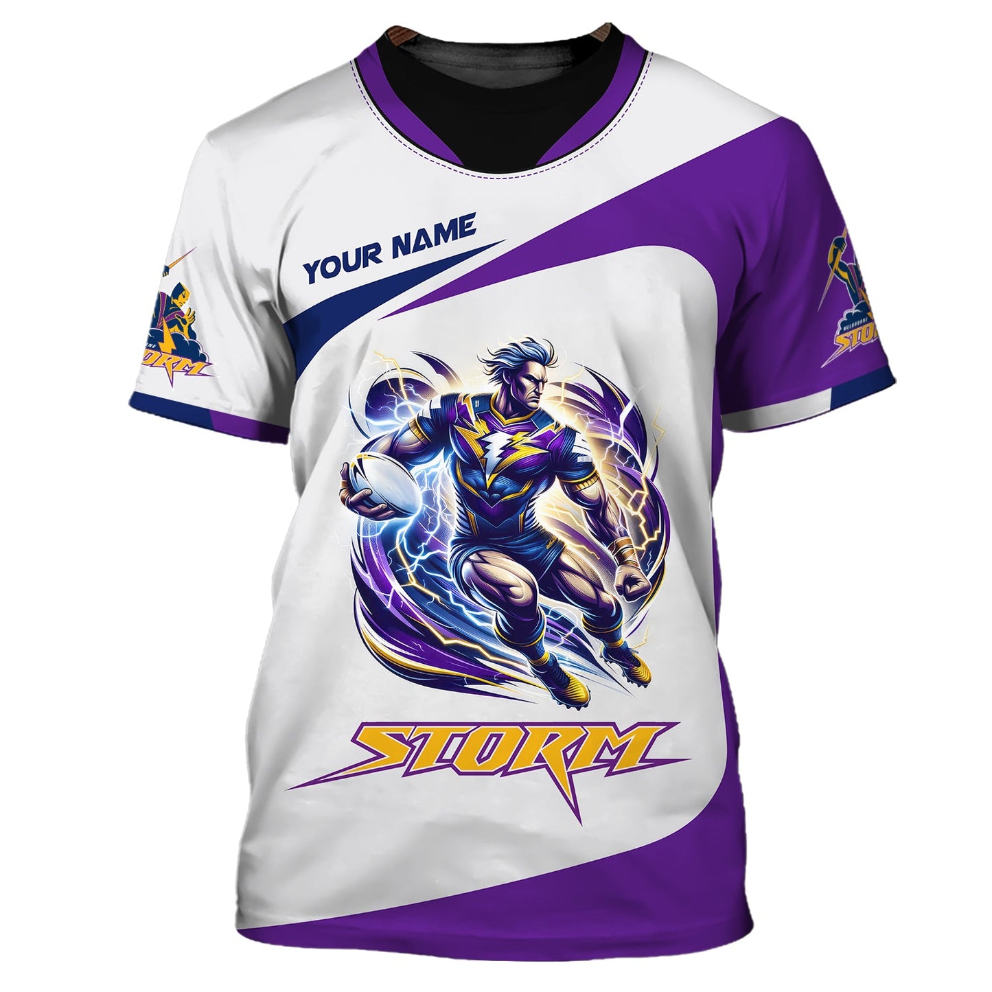 Zipper Hoodie Rugby Lovers Custom T-Shirts Melbourne Storm 3D Shirt