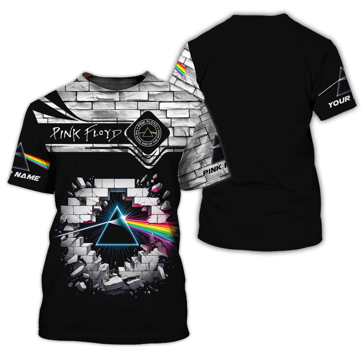 Unisex Breathe In The Air Custom T-Shirts Pink Floyd 3D Shirt