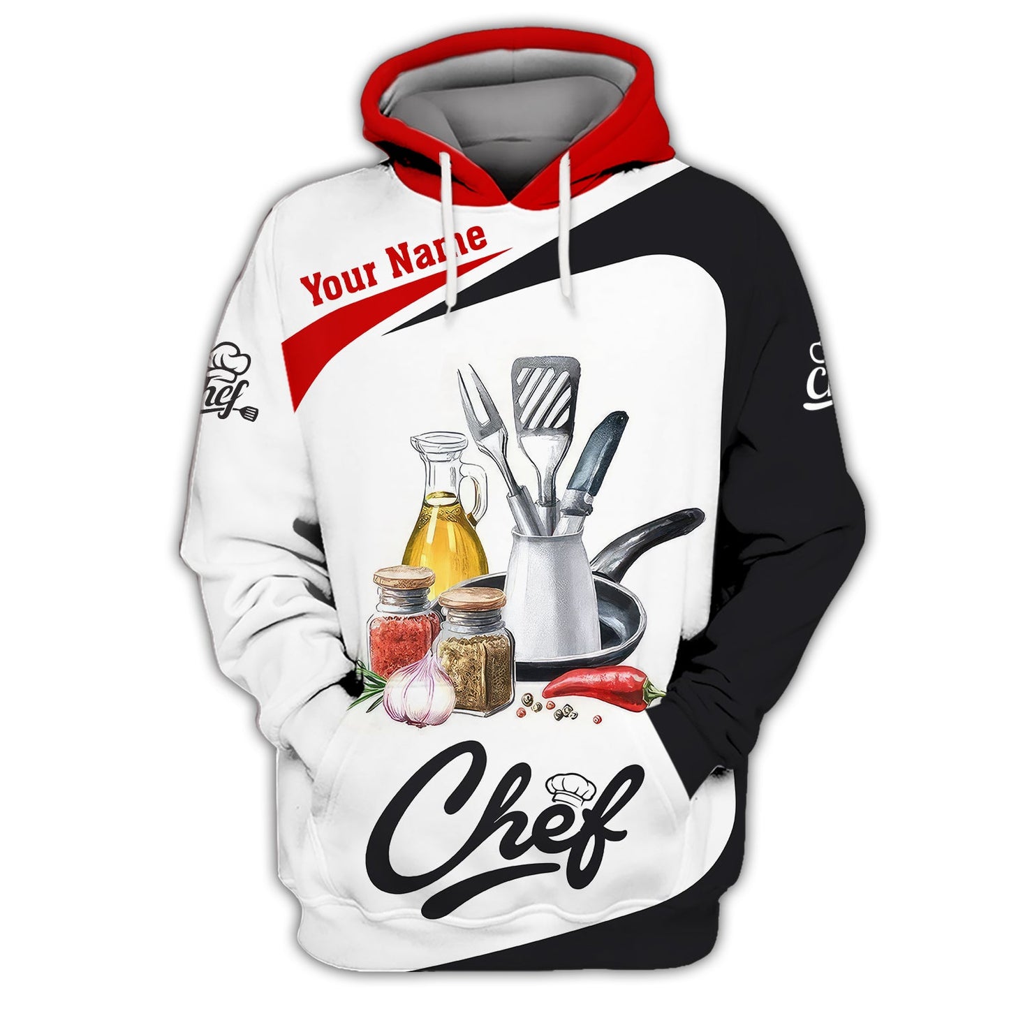 Kitchenware Art 3D Shirt, Gif For Chef, Cooking Spices Custom T-Shirts, Zipper Hoodie