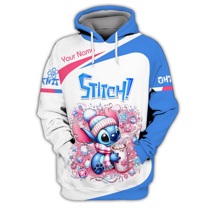 Zipper Hoodie Loli Stitch 3D Shirt Disney Custom T-Shirts