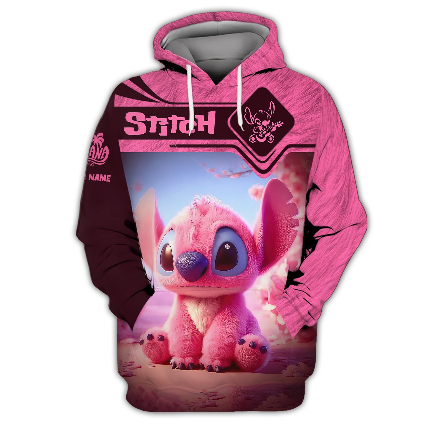 Pink Stitch 3D Shirt Disney Custom T-Shirts