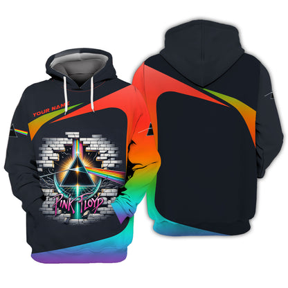 Zipper Hoodie Pink Floyd 3D Shirt The Legendary Music Band Custom T-Shirts