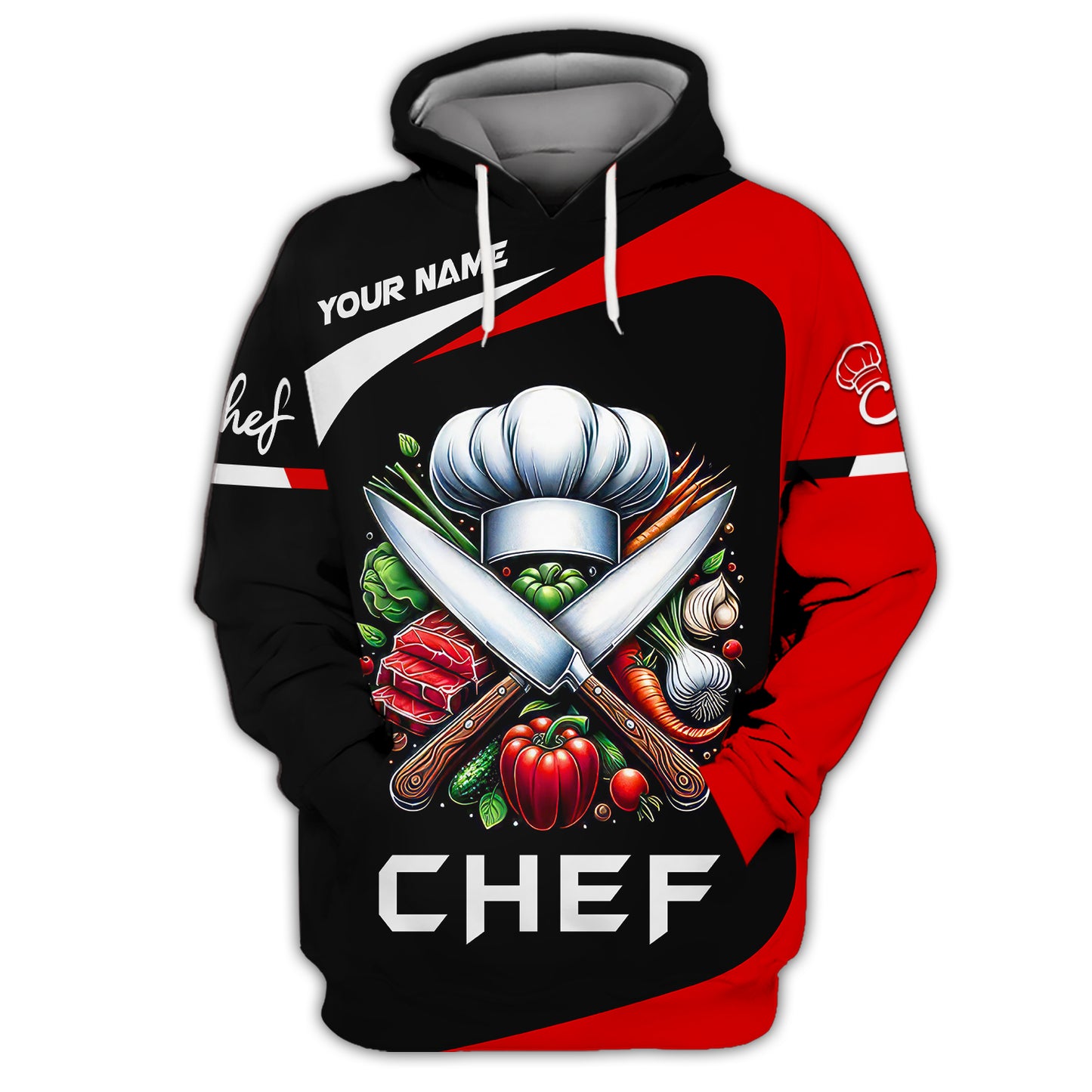 Unisex Knives Chef Custom T-Shirts Gif For Chef, Cooking Chef 3D Shirt