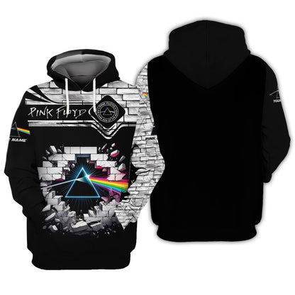 Zipper Hoodie Unisex Breathe In The Air Custom T-Shirts Pink Floyd 3D Shirt