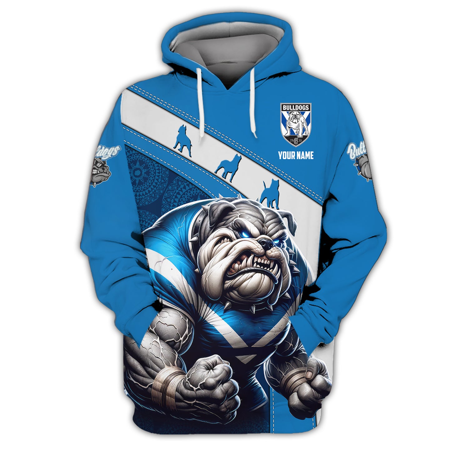 Canterbury Bankstown Bulldogs 3D Shirt Rugby Custom T-Shirts