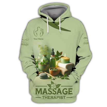 Massage Custom T-Shirts Skin Care Spa Set Decoration Candle 3D Shirt