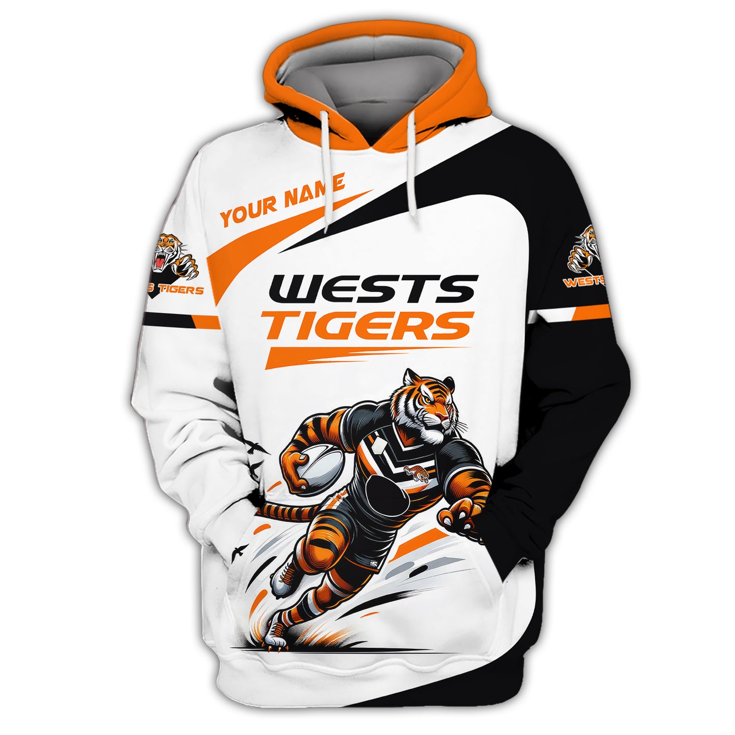 West Tigers 3D Shirt Rugby Custom T-Shirts