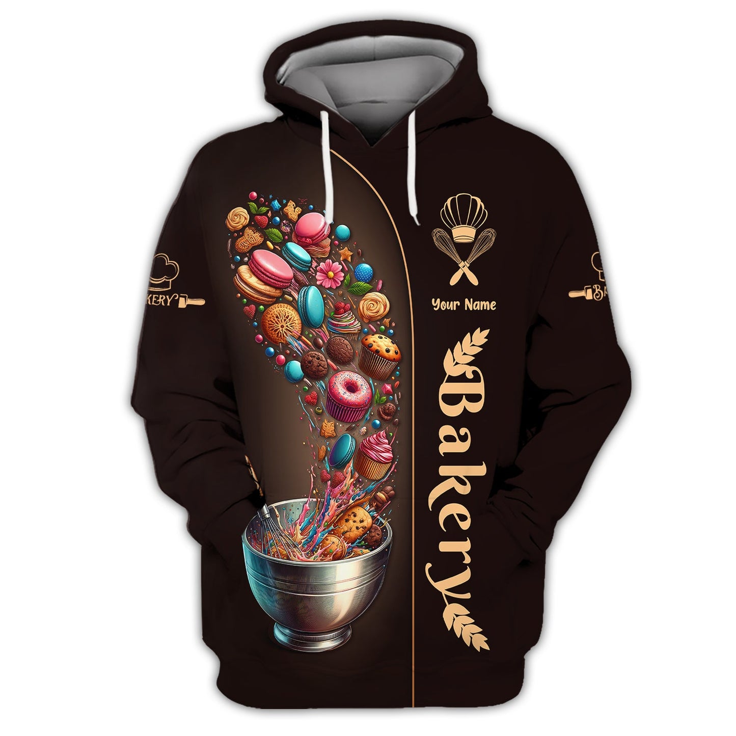 Zipper Hoodie Baking Tools Floating 3D Shirt Baker Custom T-Shirts