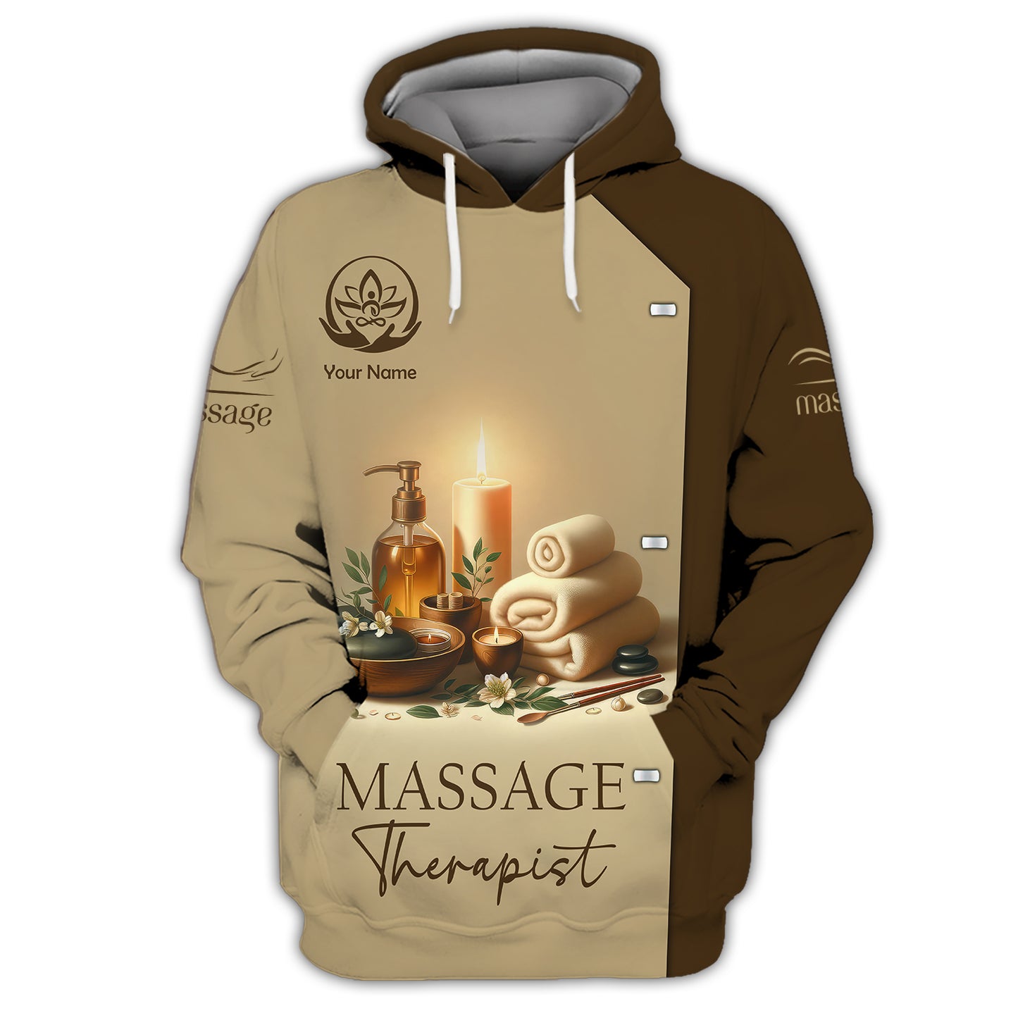 Tranquil Spa 3D Shirt Therapist Massage Custom T-Shirts