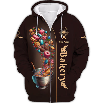 Zipper Hoodie Baking Tools Floating 3D Shirt Baker Custom T-Shirts