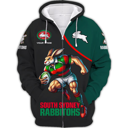 Rugby 3D Shirt South Sydney Rabbitohs Custom T-Shirts