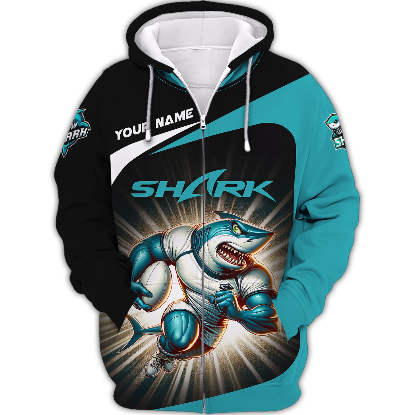 Cronulla Sharks 3D Shirt Rugby Custom T-Shirts