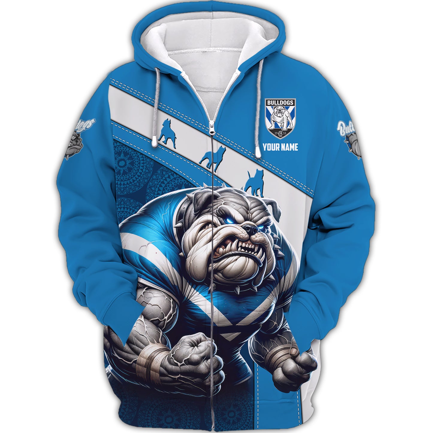 Canterbury Bankstown Bulldogs 3D Shirt Rugby Custom T-Shirts