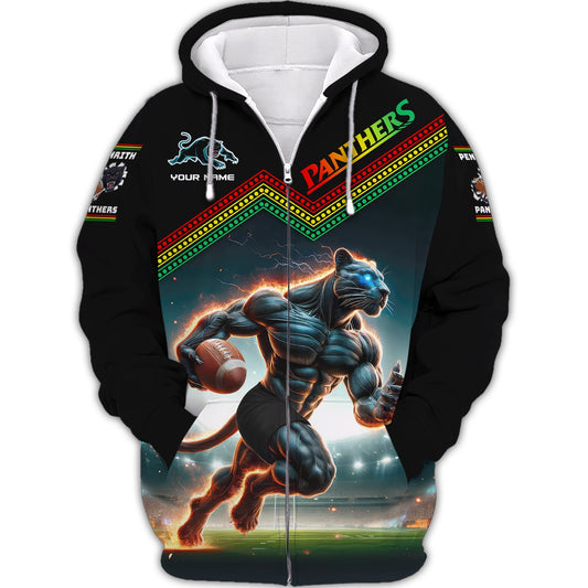 Zipper Hoodie South Sydney Rabbitohs 3D Shirt Rugby Lover Custom T-Shirts