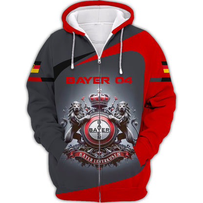 Bayer 04 Leverkusen Custom T-Shirts German Football Lovers 3D Shirt