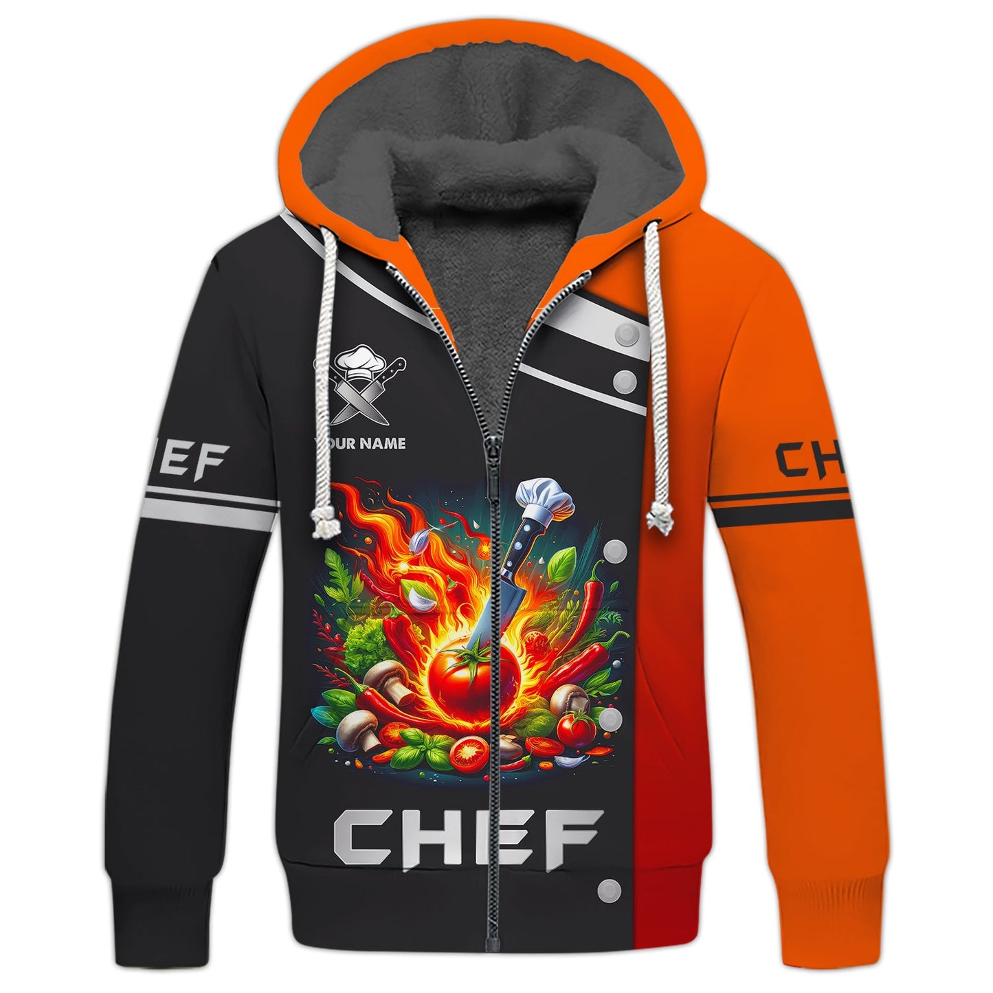 Zipper Hoodie Chef Cooking Unisex Custom T-Shirts Gif For Chef Lover 3D Shirt