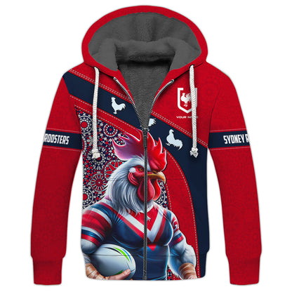 Personalized T-Shirt Sydney Roosters Custom T-Shirts Rugby Lover 3D Shirt