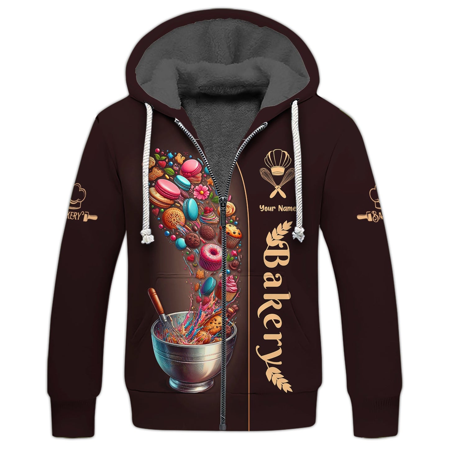 Zipper Hoodie Baking Tools Floating 3D Shirt Baker Custom T-Shirts