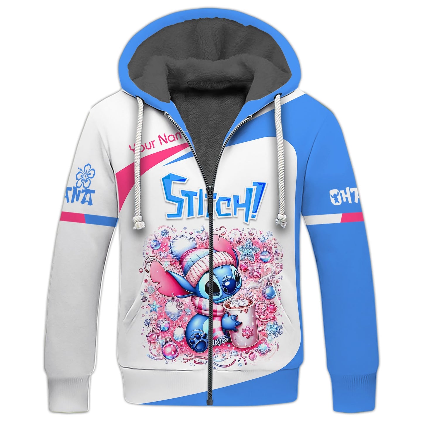 Zipper Hoodie Loli Stitch 3D Shirt Disney Custom T-Shirts