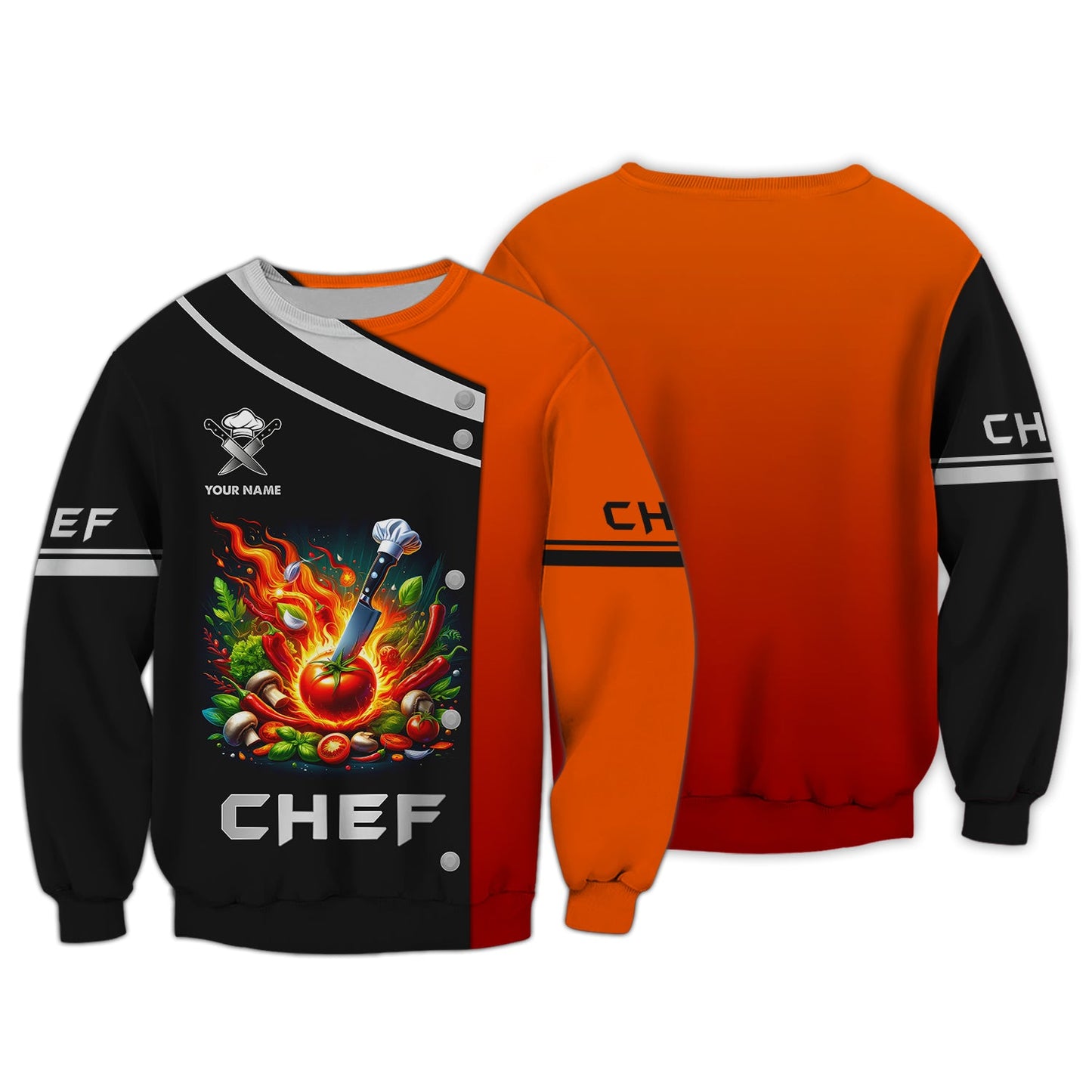 Zipper Hoodie Chef Cooking Unisex Custom T-Shirts Gif For Chef Lover 3D Shirt